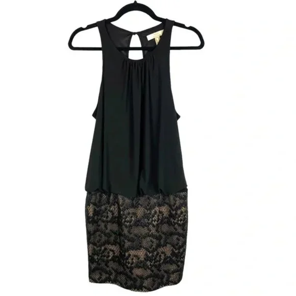 Aidan by Aidan Mattox | Dresses | Aidan By Aidan Mattox Evening Cocktail  Dress Size 6 Black Chiffon Embroidered | Poshmark